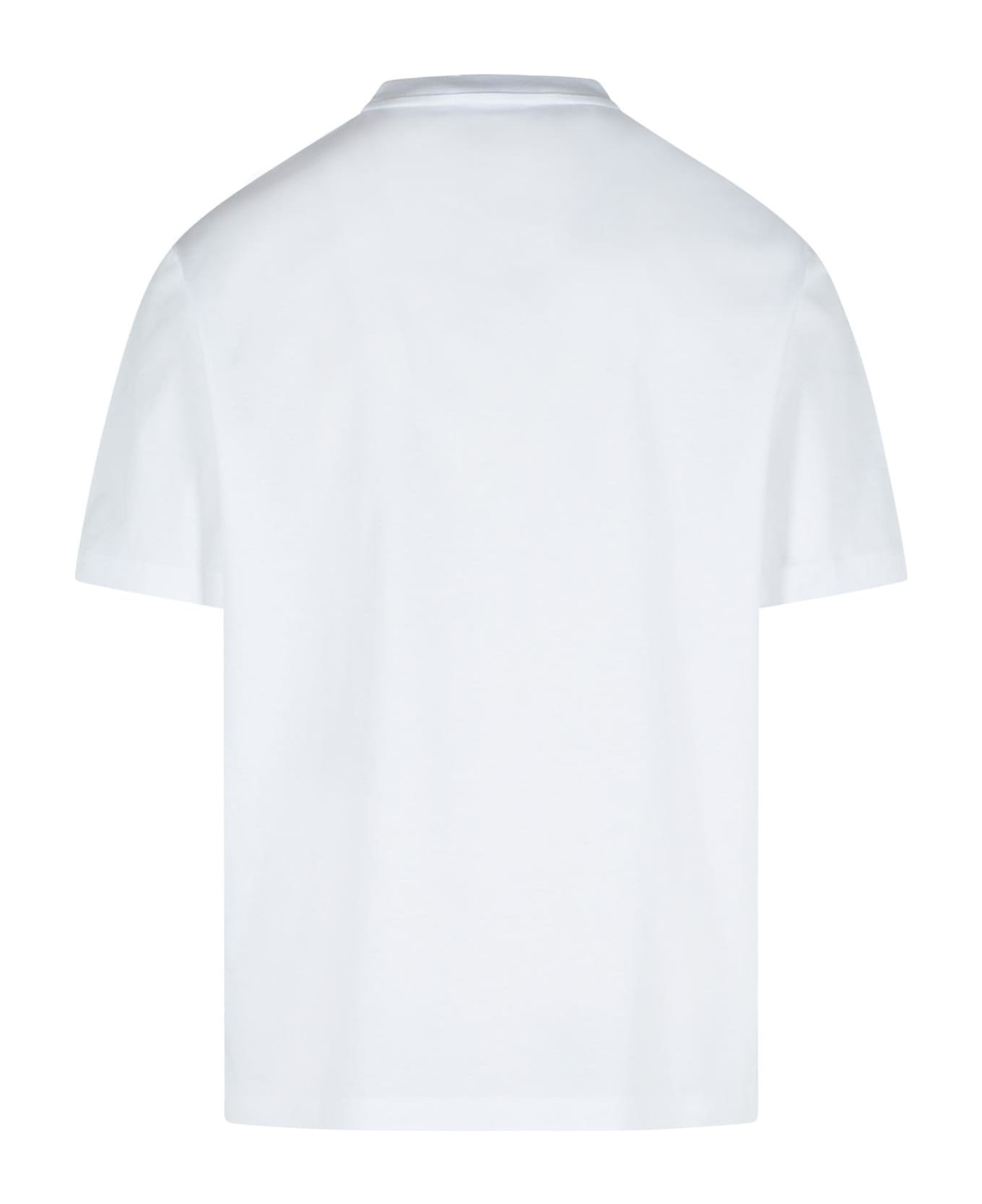 White Cotton T-shirt - 3