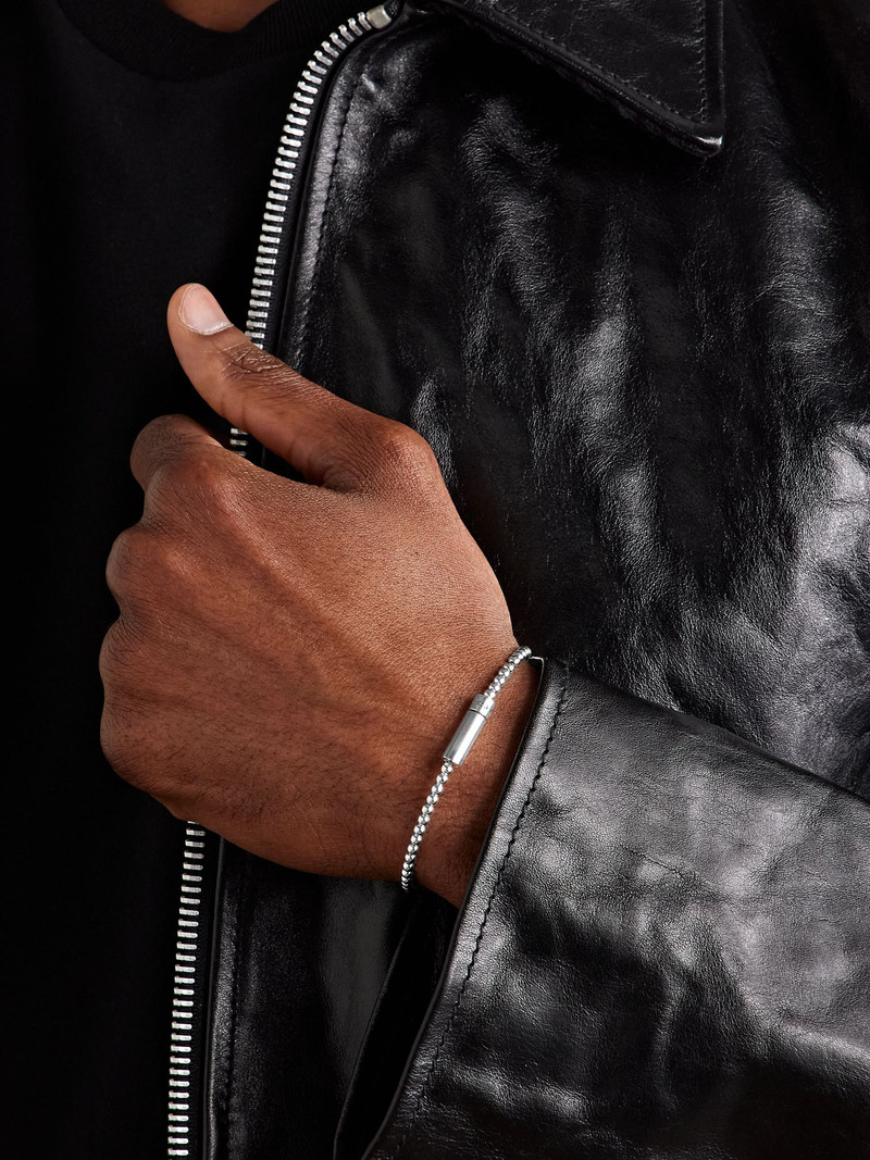 le gramme Le 11 Sterling Silver Beaded Bracelet Silver outlook