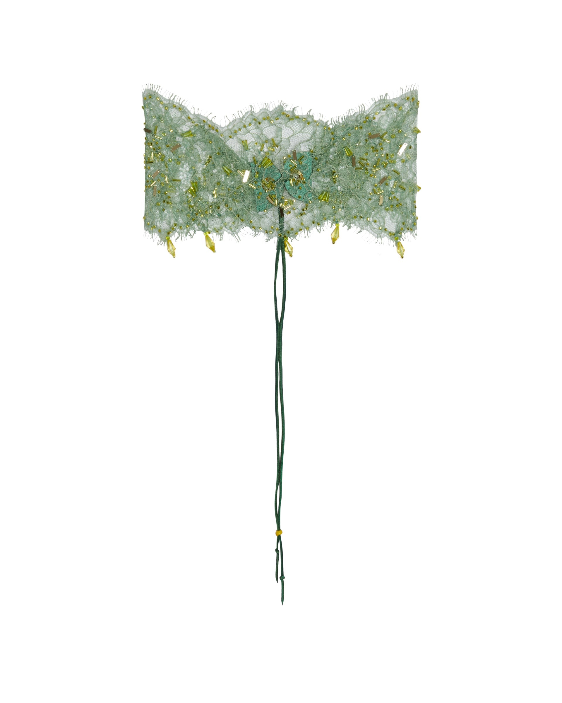 Green Lace Mask - 2