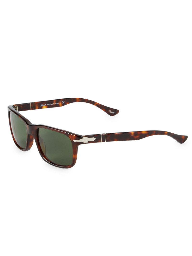 Men's 55MM Havana Rectangular Sunglasses - Havana 1