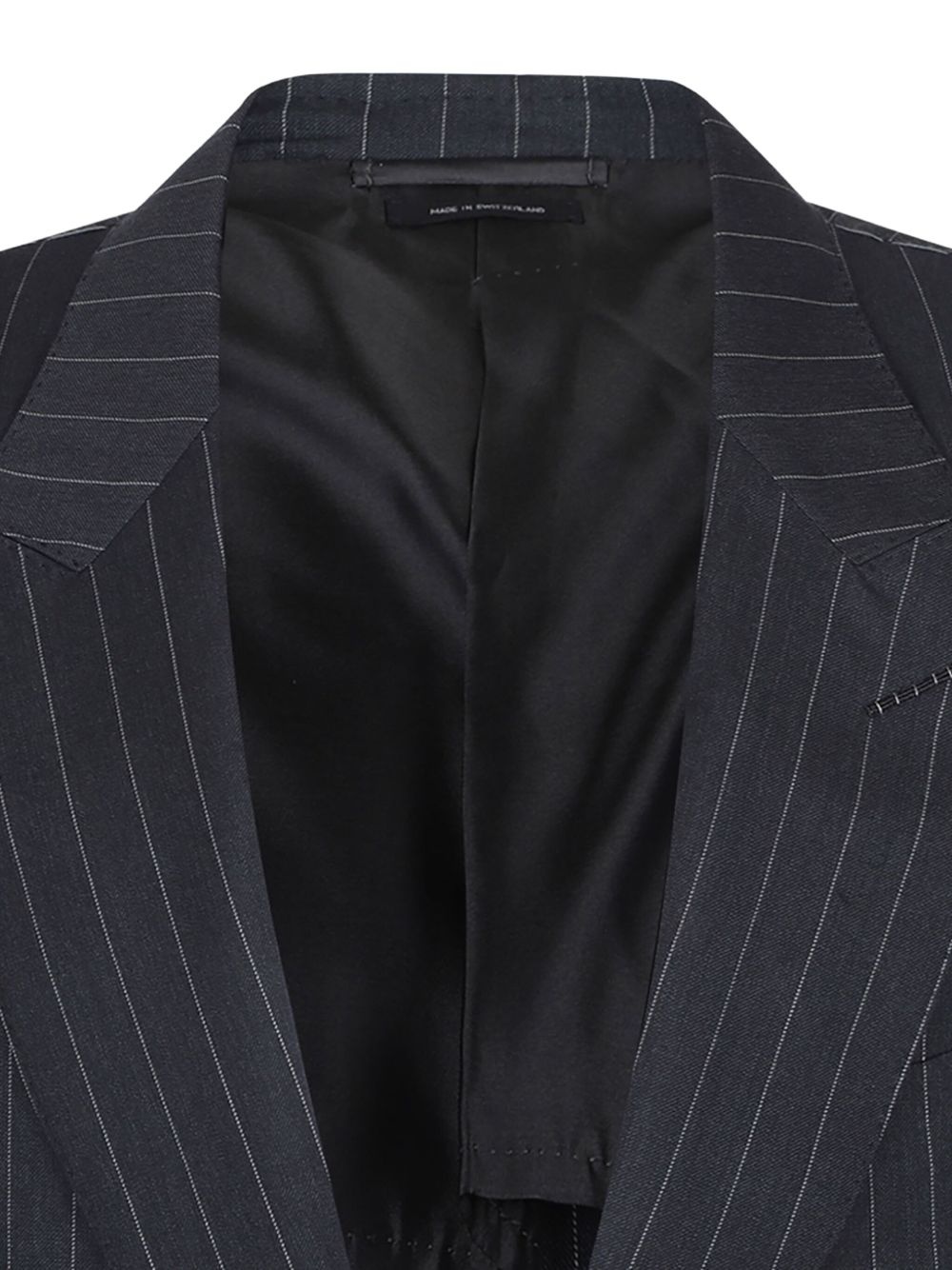pinstripe-pattern blazer - 3