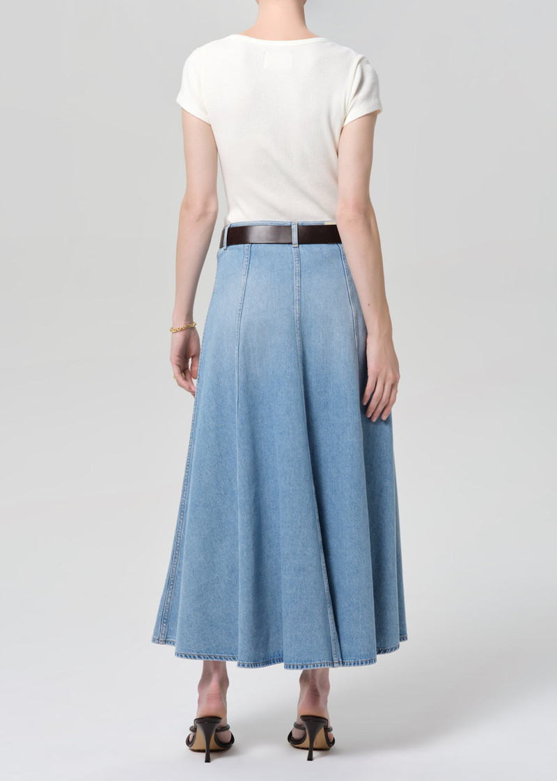 Devin Patch Pocket Maxi Skirt In Vienne 3