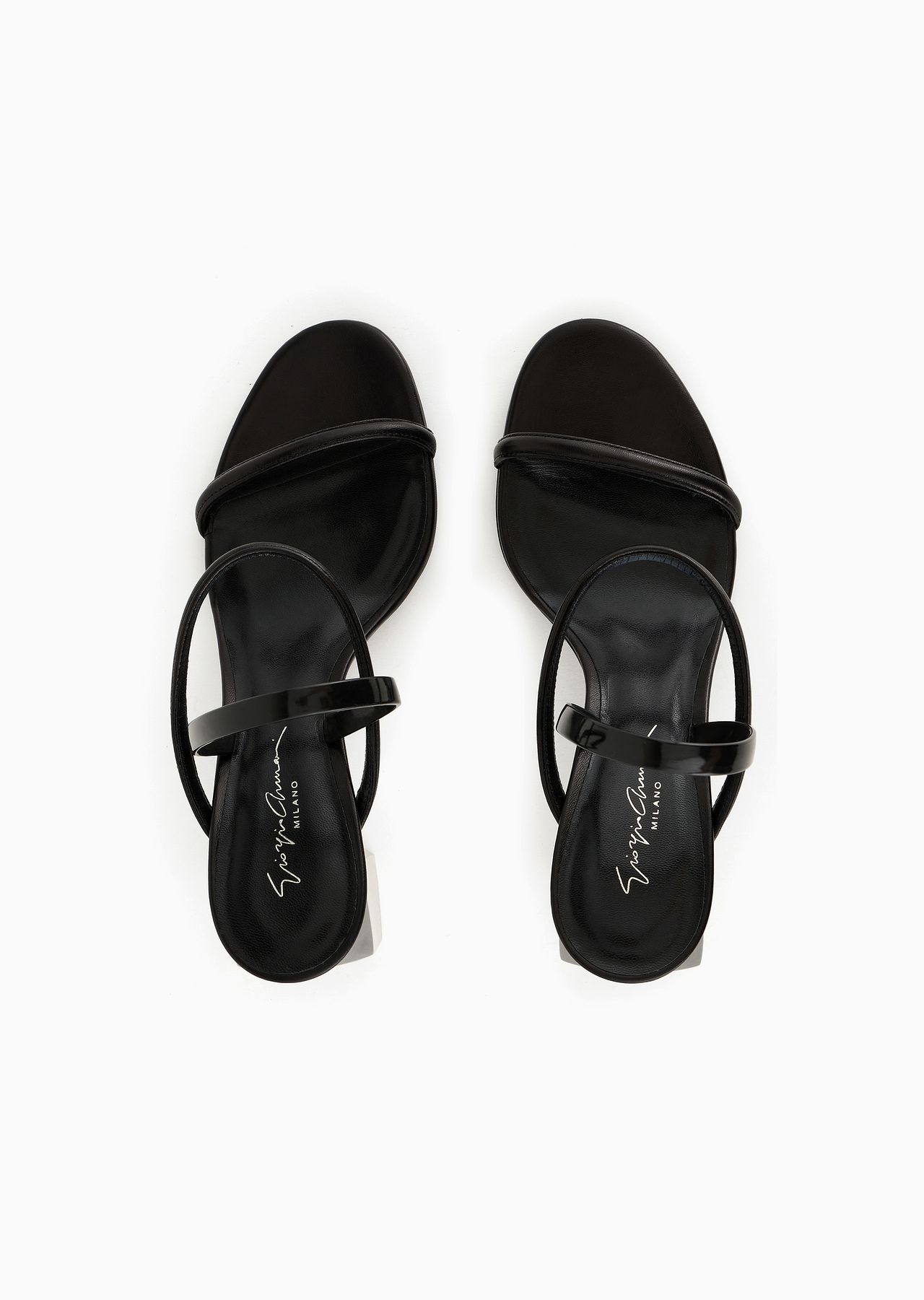 Nappa leather high-heeled sandals - 3