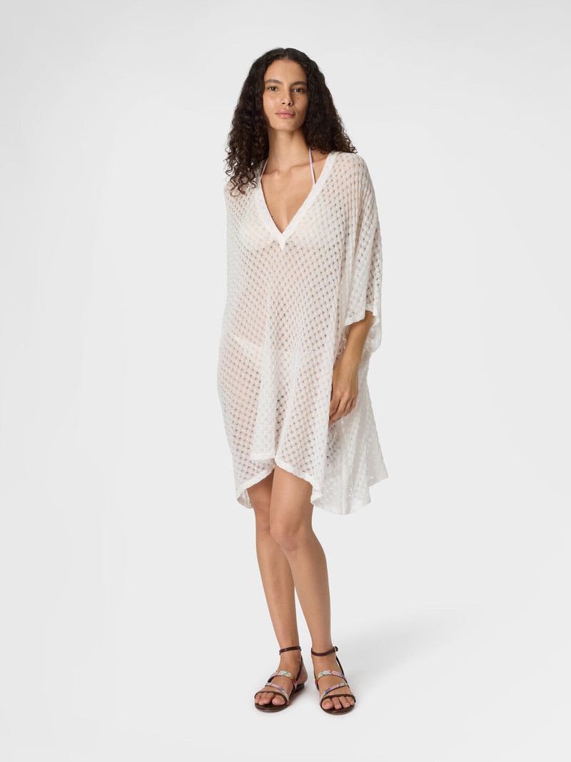 Missoni Short caftan cover-up in lamé viscose with raschel workmanship outlook
