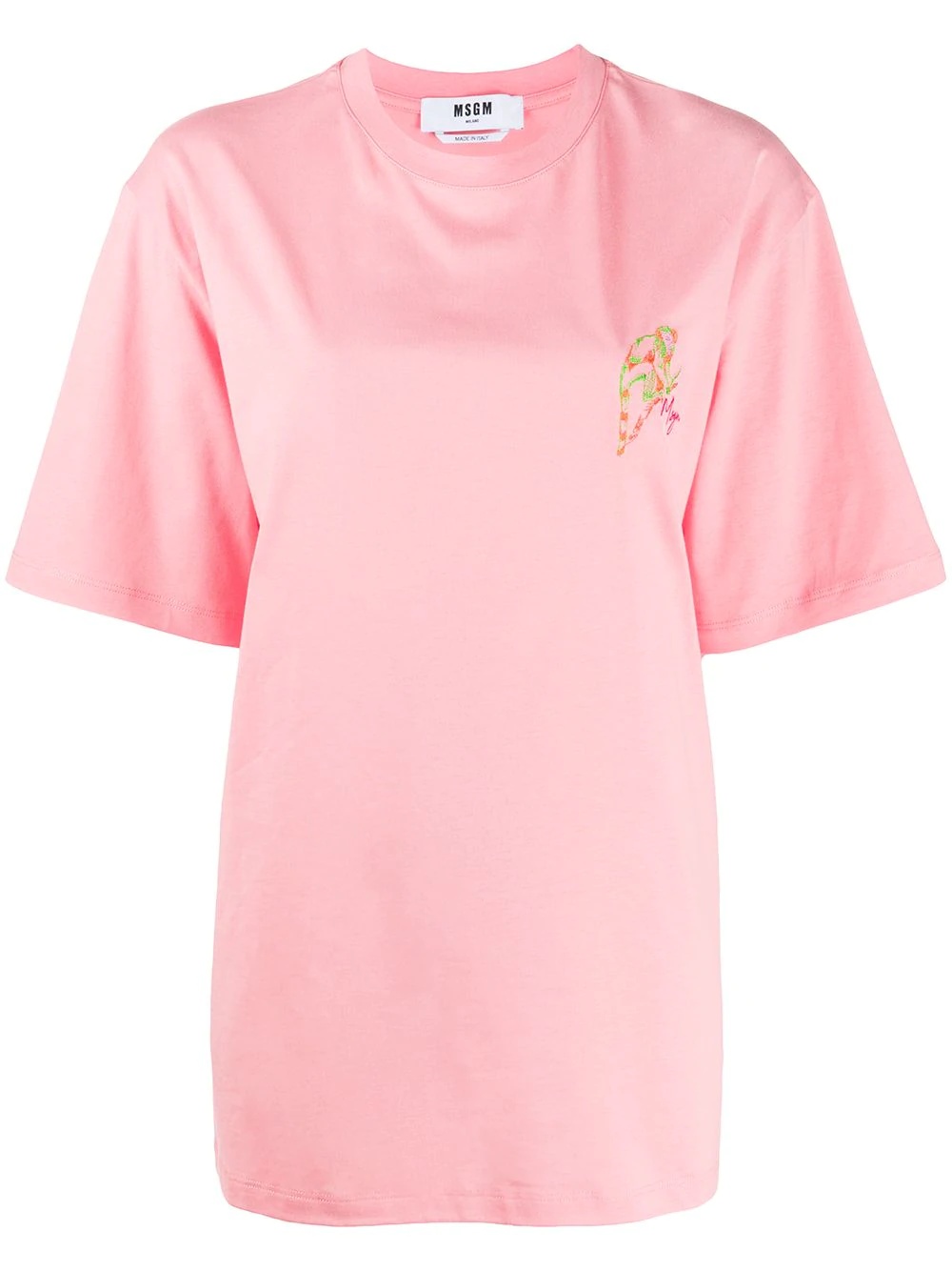 embroidered-logo T-shirt - 1