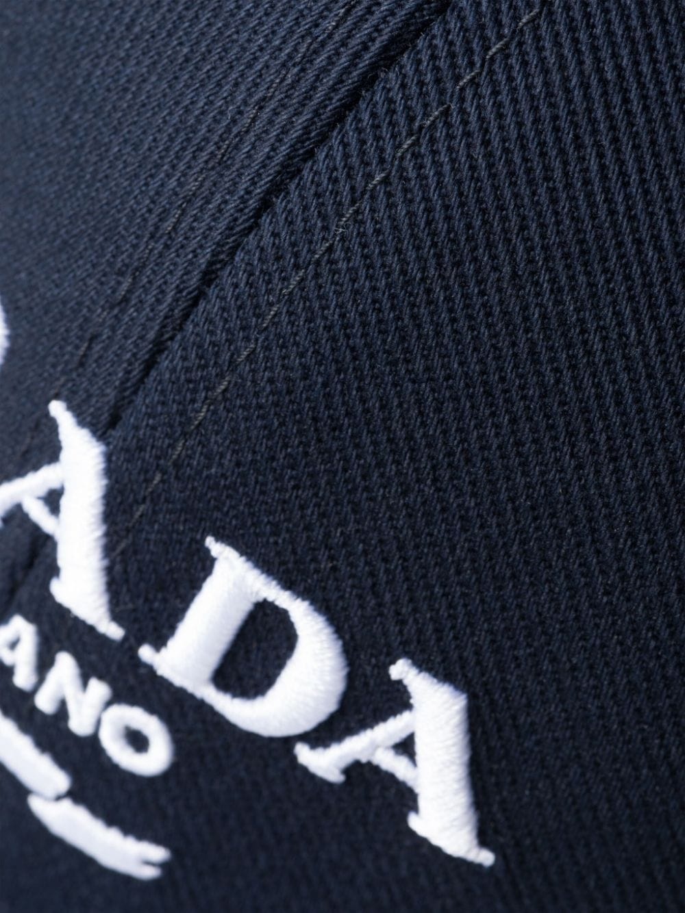 logo-embroidered drill cap - 3
