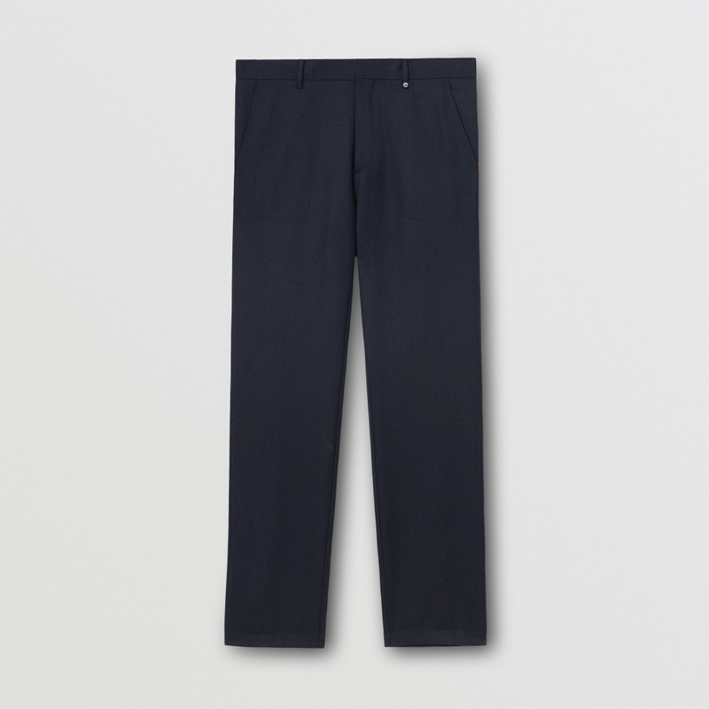 Monogram Motif Wool Tailored Trousers 1