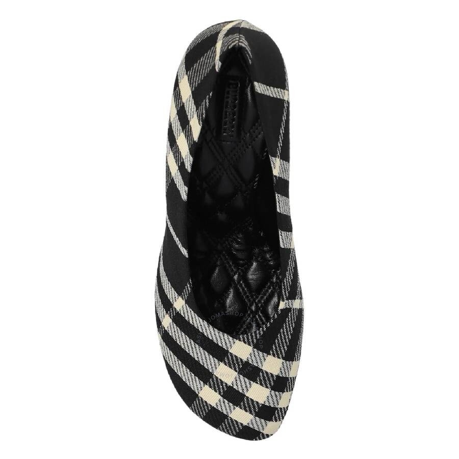 Burberry Checked Pattern Slip-On Pumps - 3