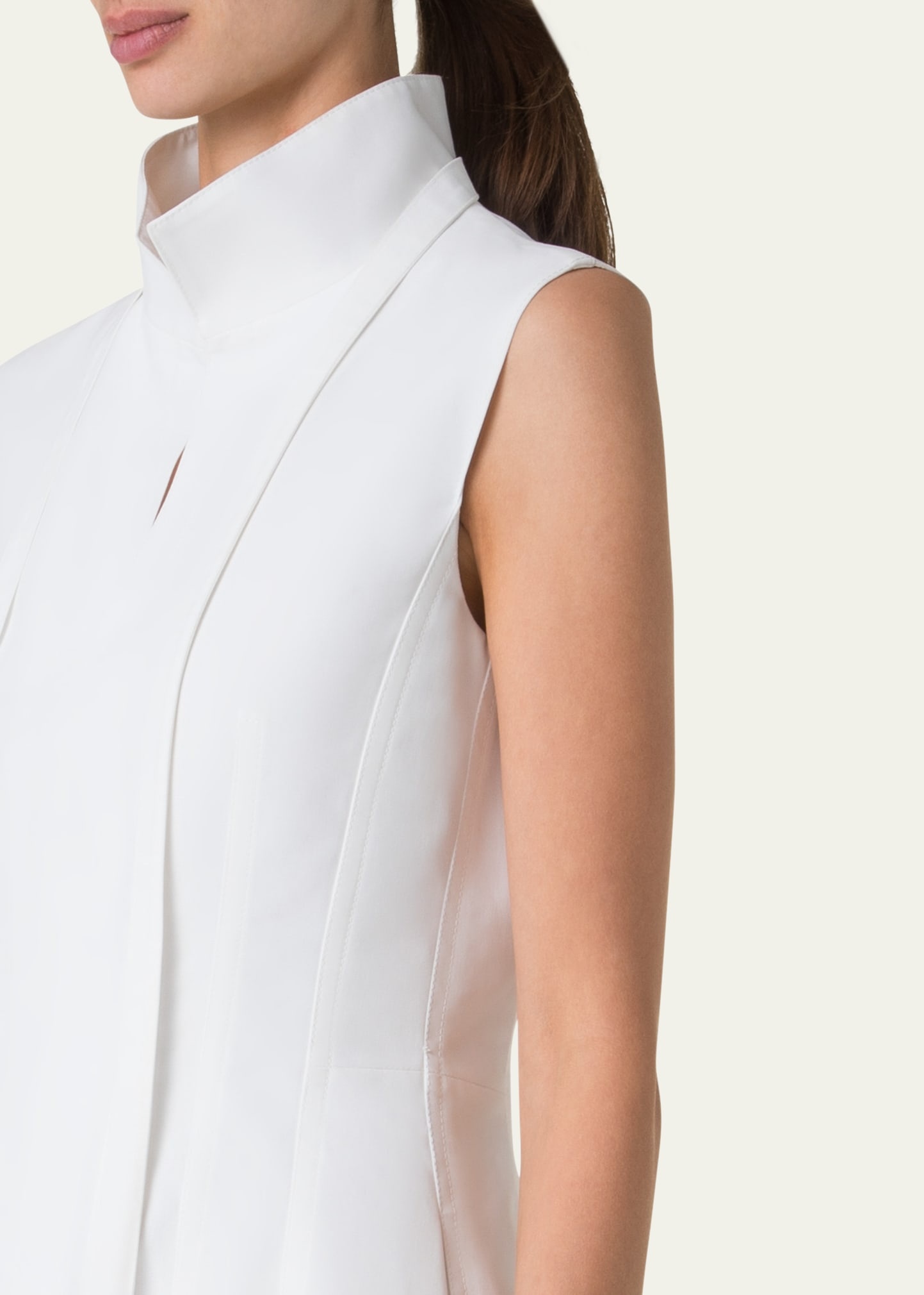 Fit-and-Flare Cotton Midi Dress - 5