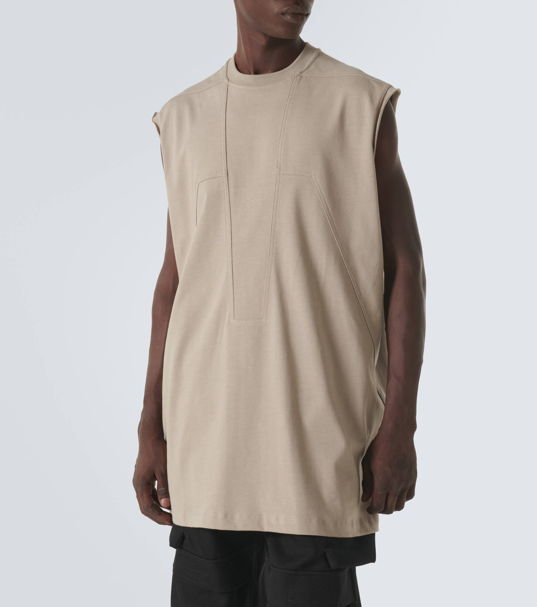 Splintered Tarp cotton jersey tank top - 3