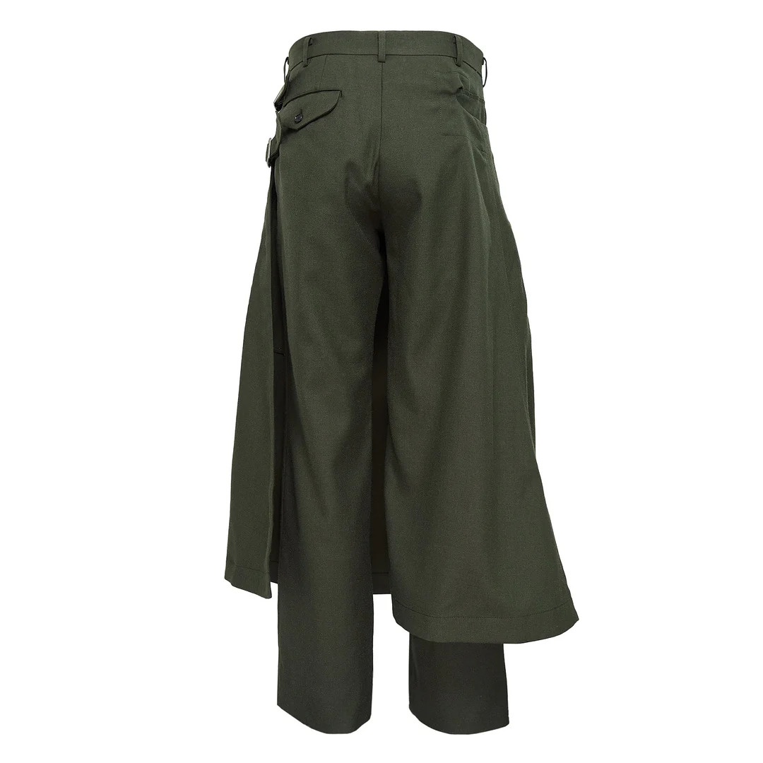 Wool Gariserge Layered Pants - 2