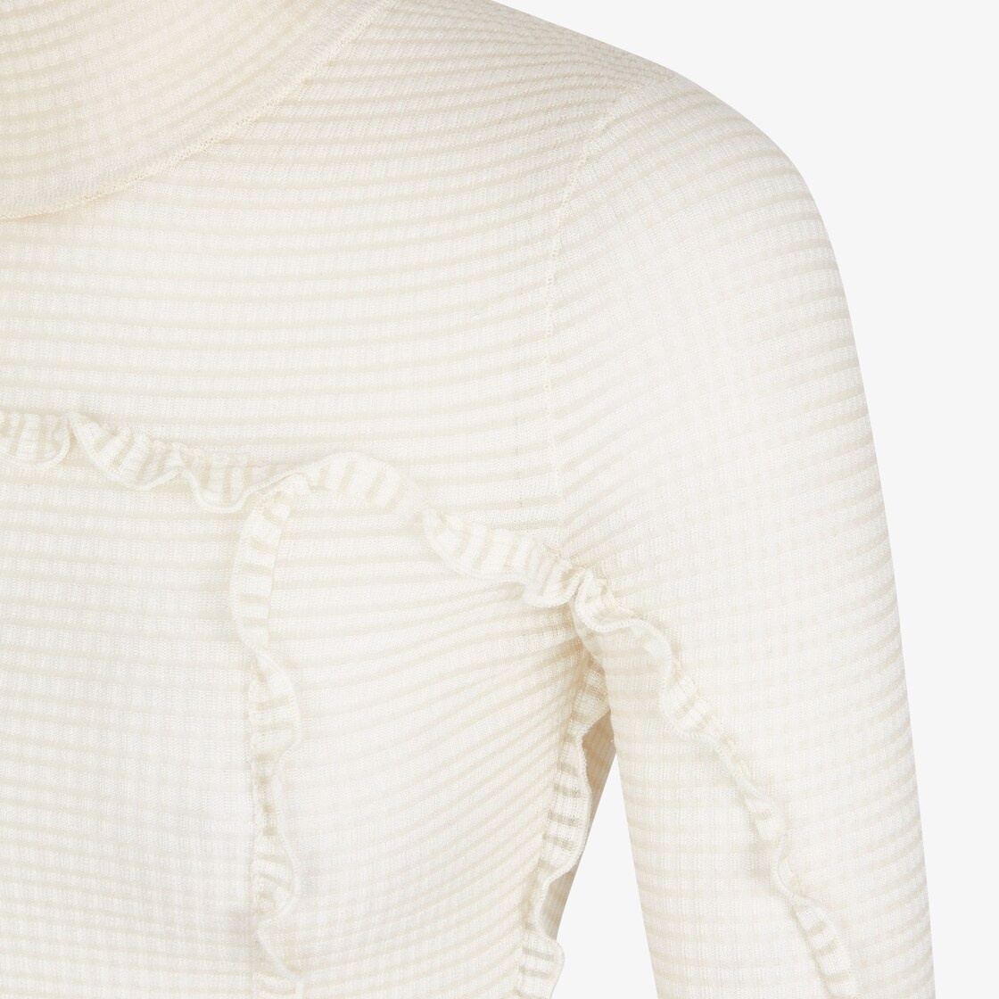 White silk and nylon sweater - 3