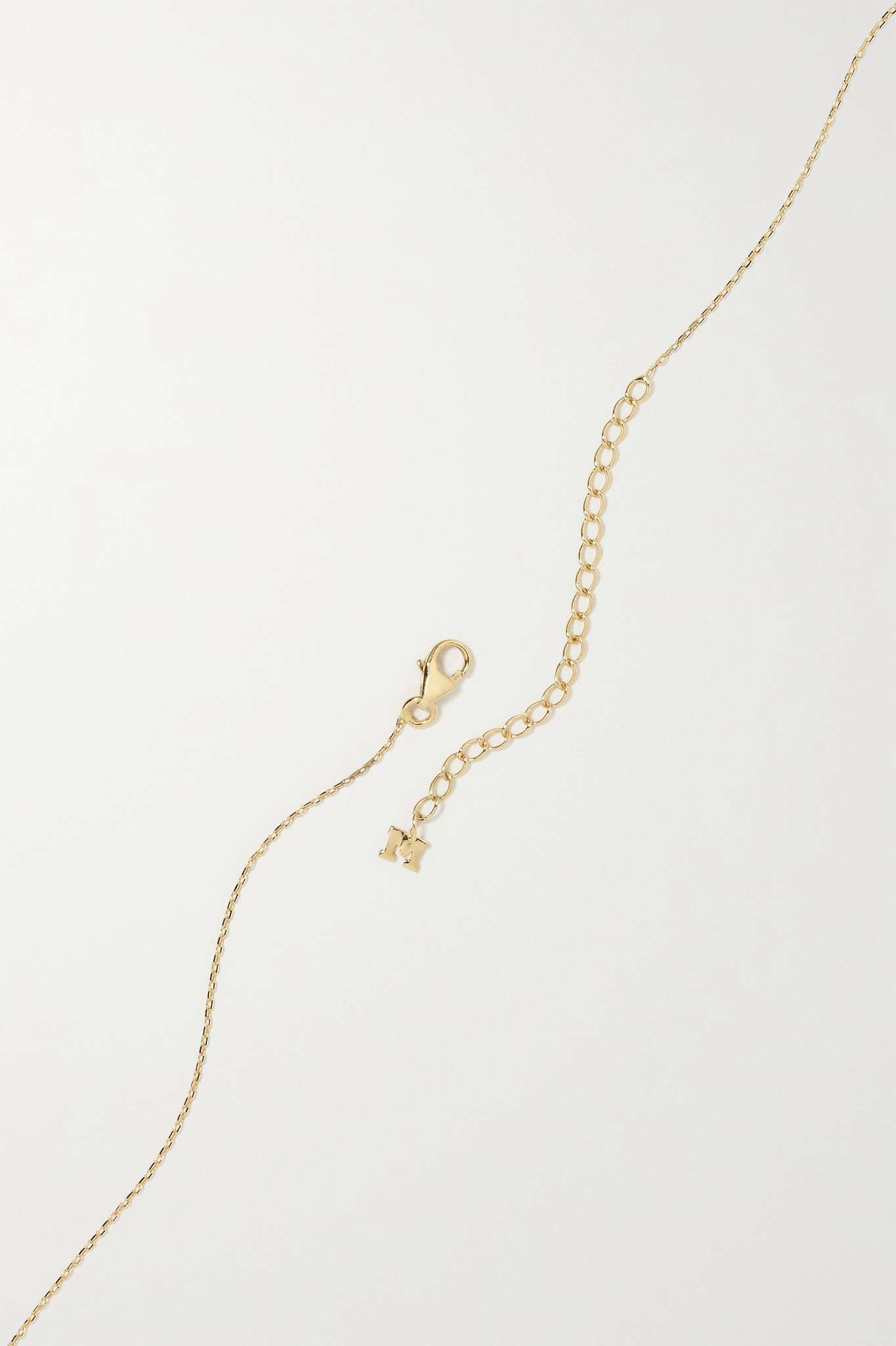 14-karat gold, quartz and diamond necklace - 3