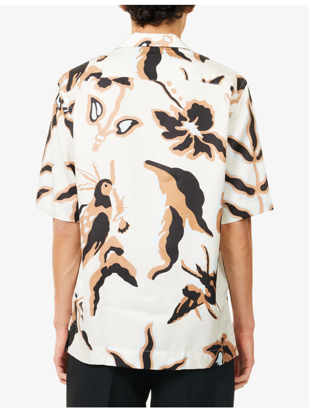 Graphic-Print Regular-Fit Woven Shirt - 4