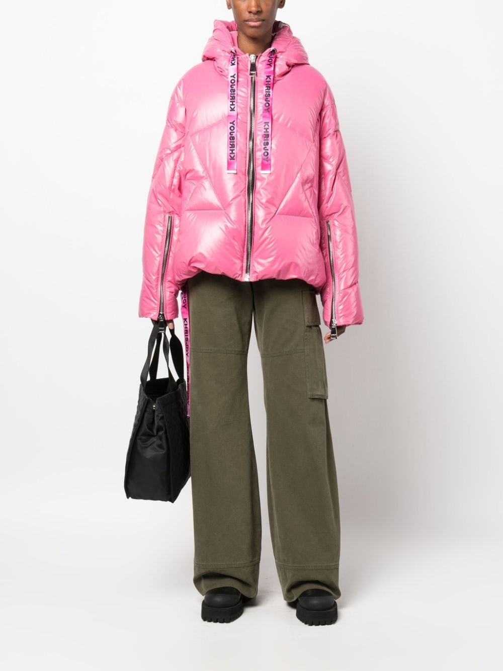 Khrisjoy Cloud Ruched Windbreaker Jacket