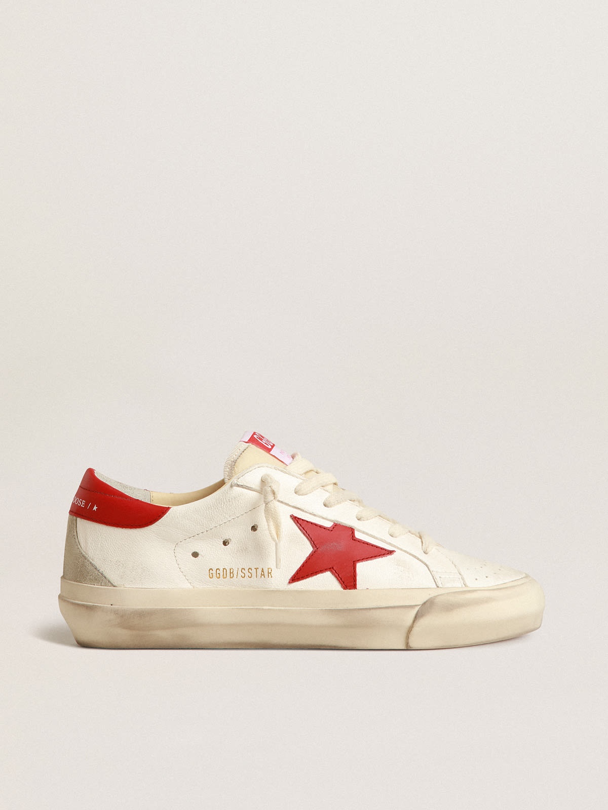 Men’s Super-Star LTD in nappa leather with red star and heel tab - 1