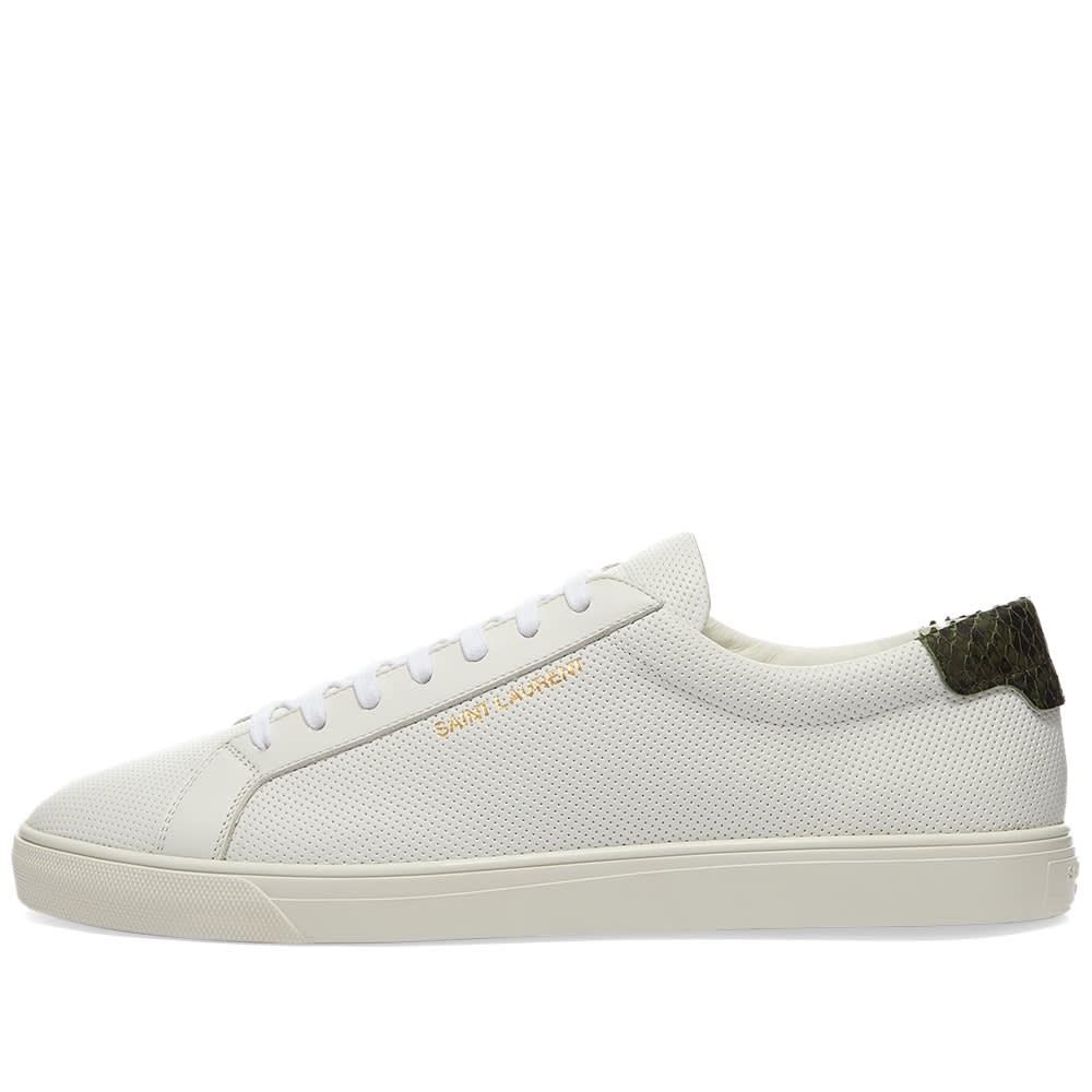 Saint Laurent Andy Perforated Low Top Sneaker - 2