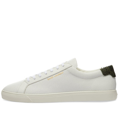 SAINT LAURENT Saint Laurent Andy Perforated Low Top Sneaker outlook