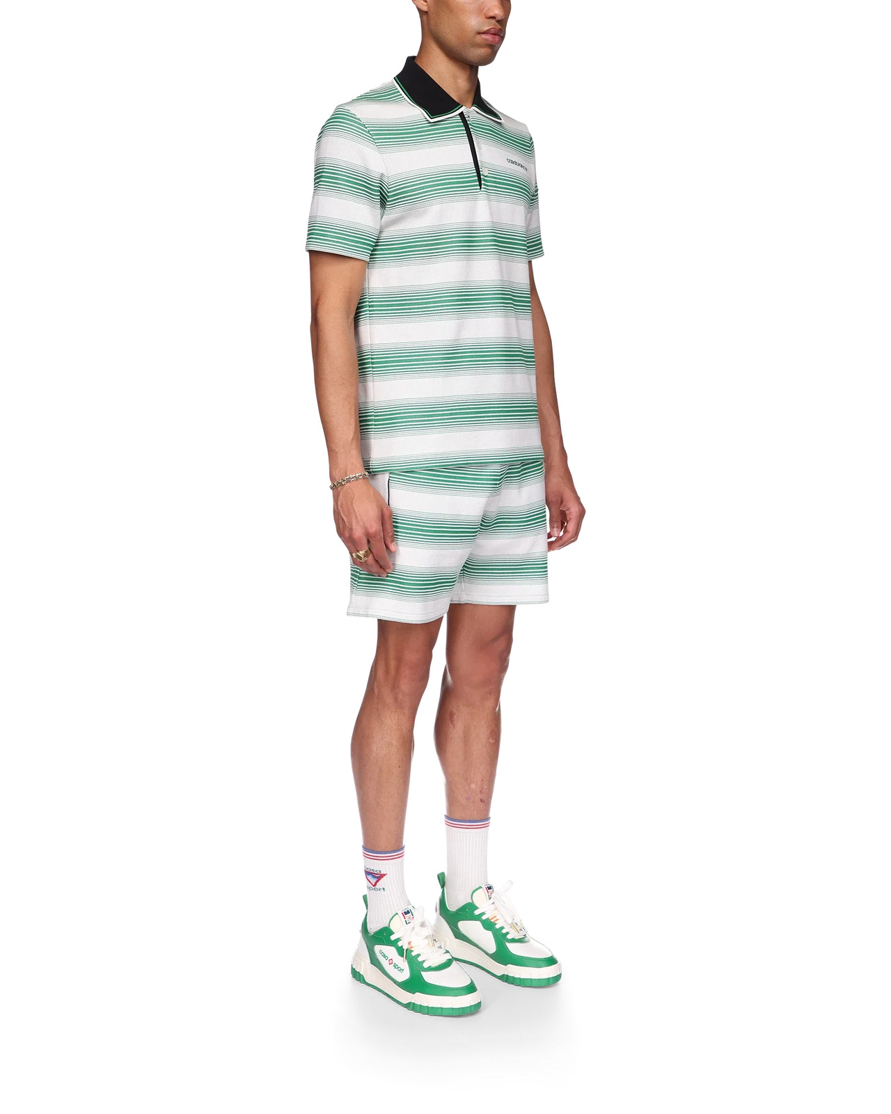 Gradient Stripe Polo Shirt - 5
