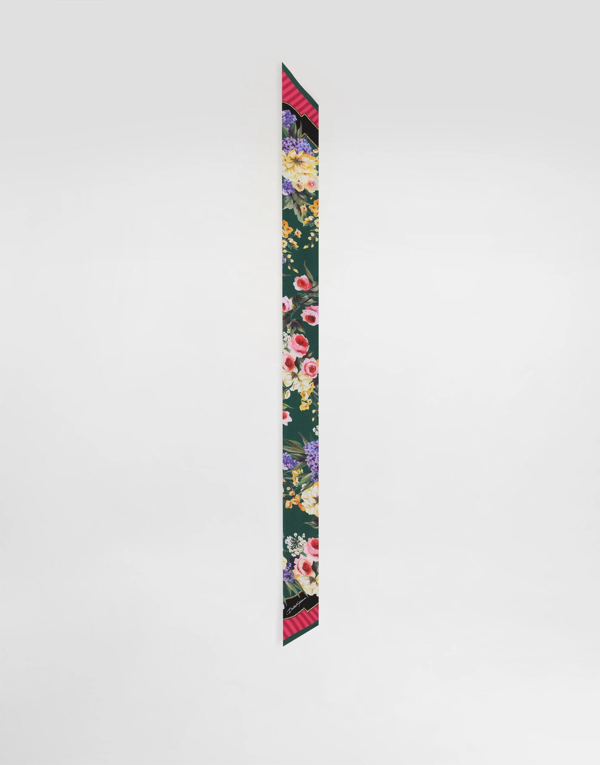 Garden-print twill headscarf (6 x 100) - 1