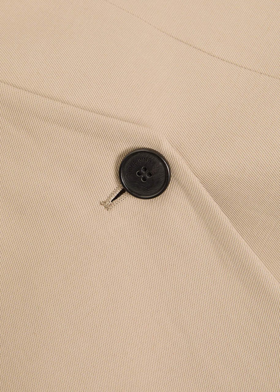 Anine Bing Maron V-neck Woven Blazer - 5