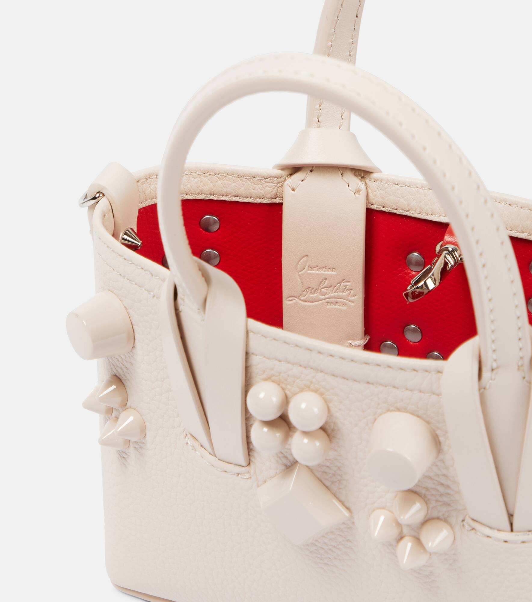 Cabata E/W Nano leather tote bag - 3