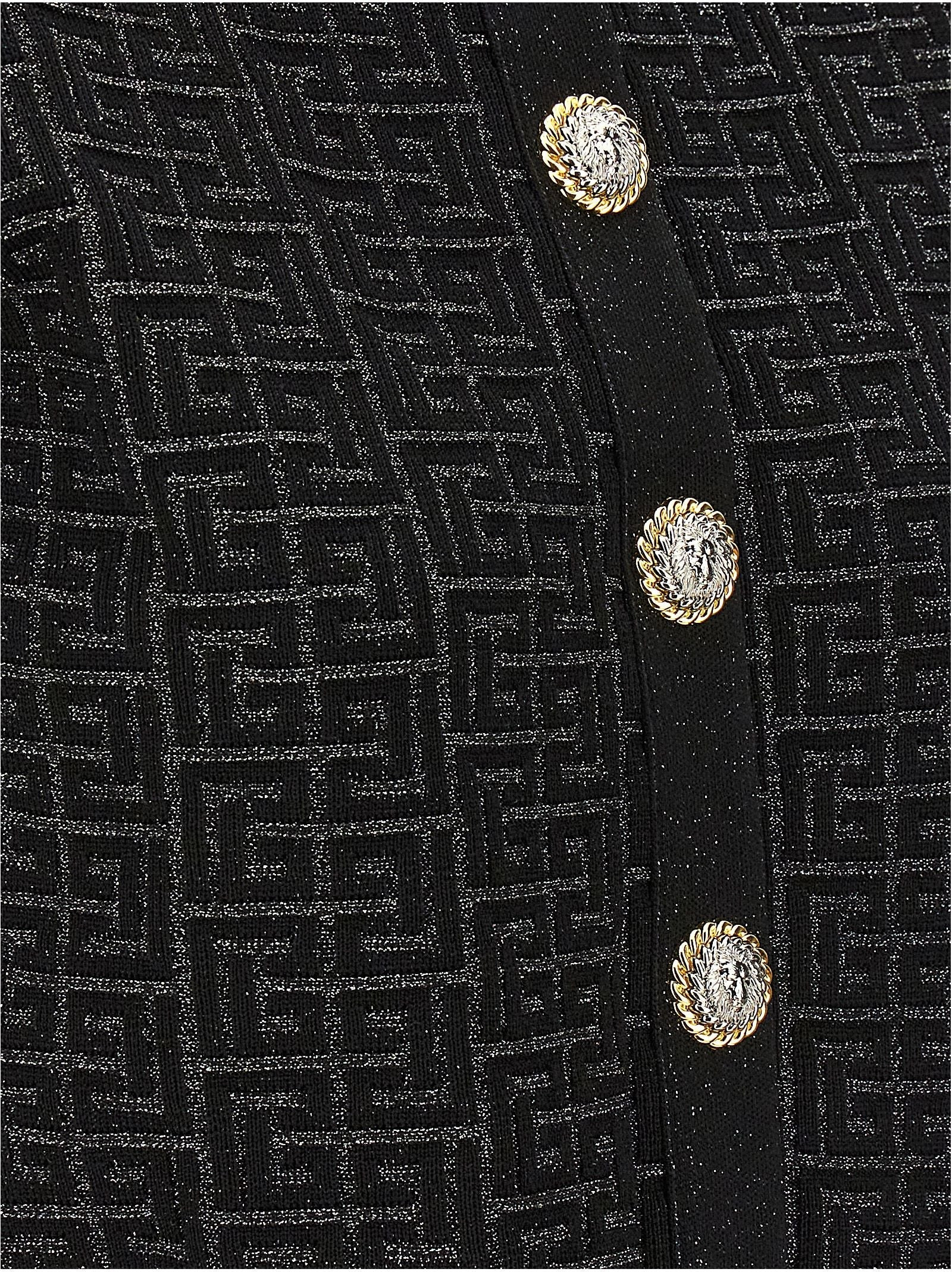 Balmain Women 'Monogram' Cropped Cardigan - 4