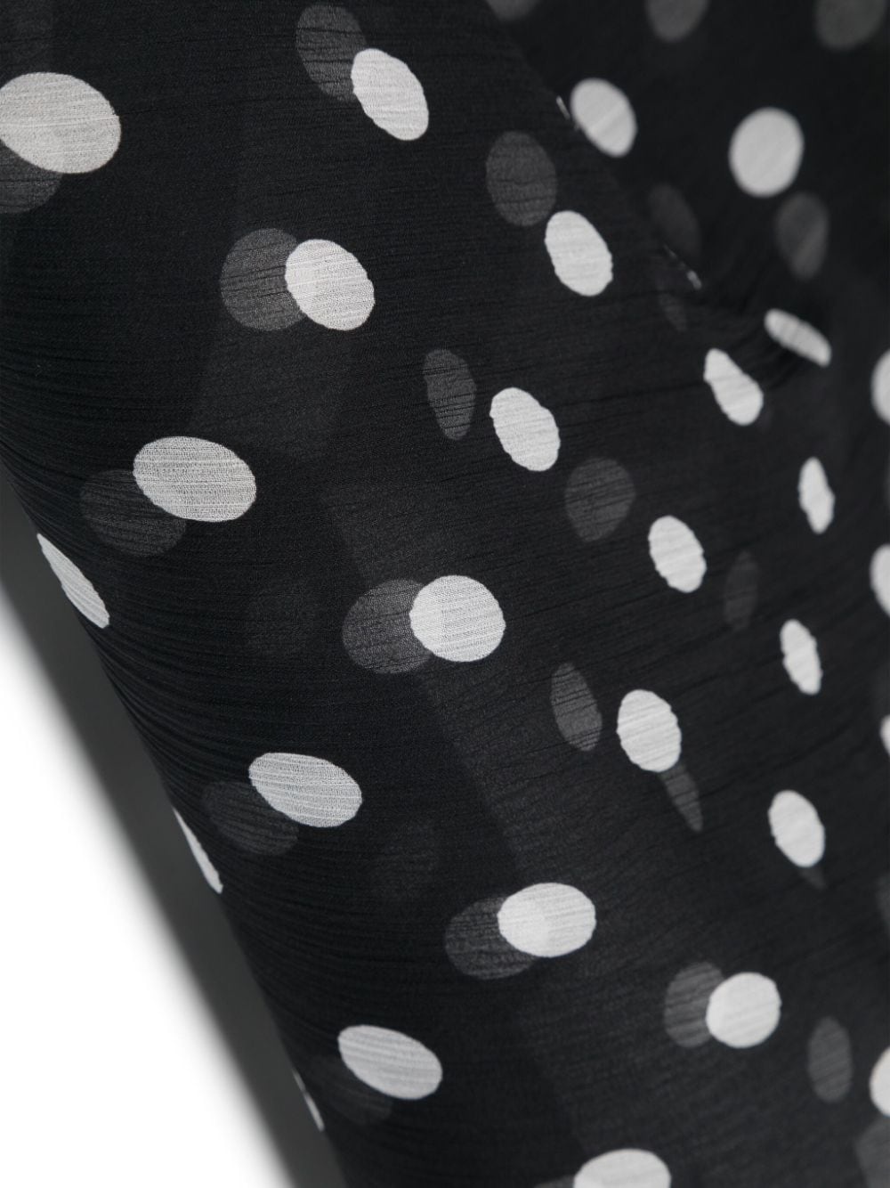 polka-dot silk scarf - 3
