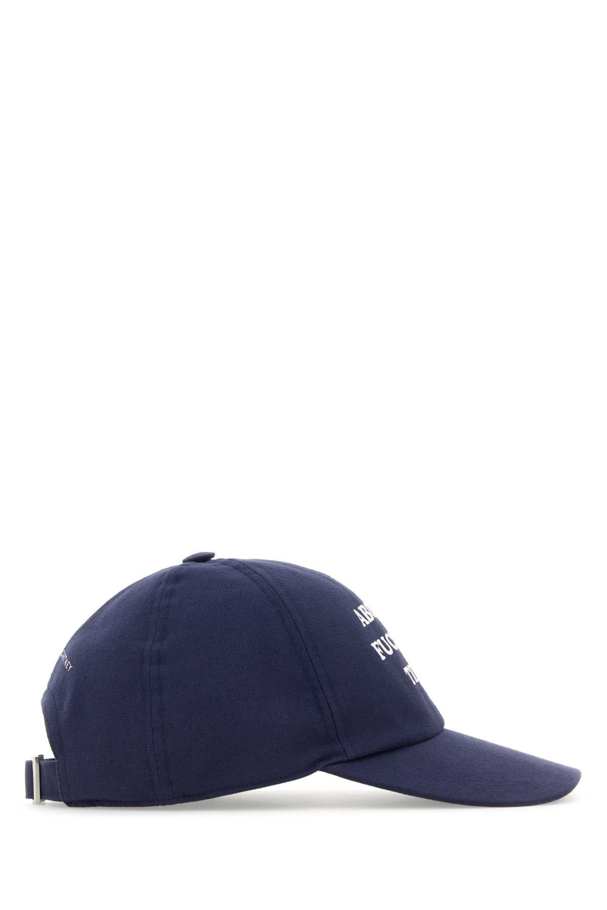 Stella Mccartney Women Blu Cotton Baseball Cap - 2