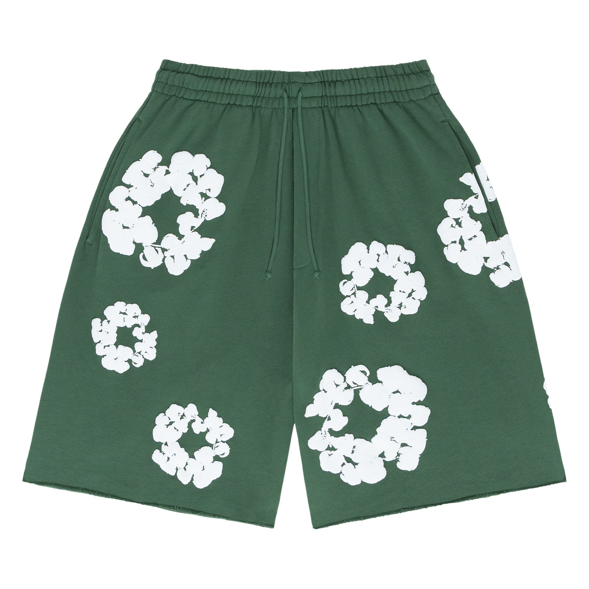 Denim Tears The Cotton Wreath Shorts 'Green' - 1