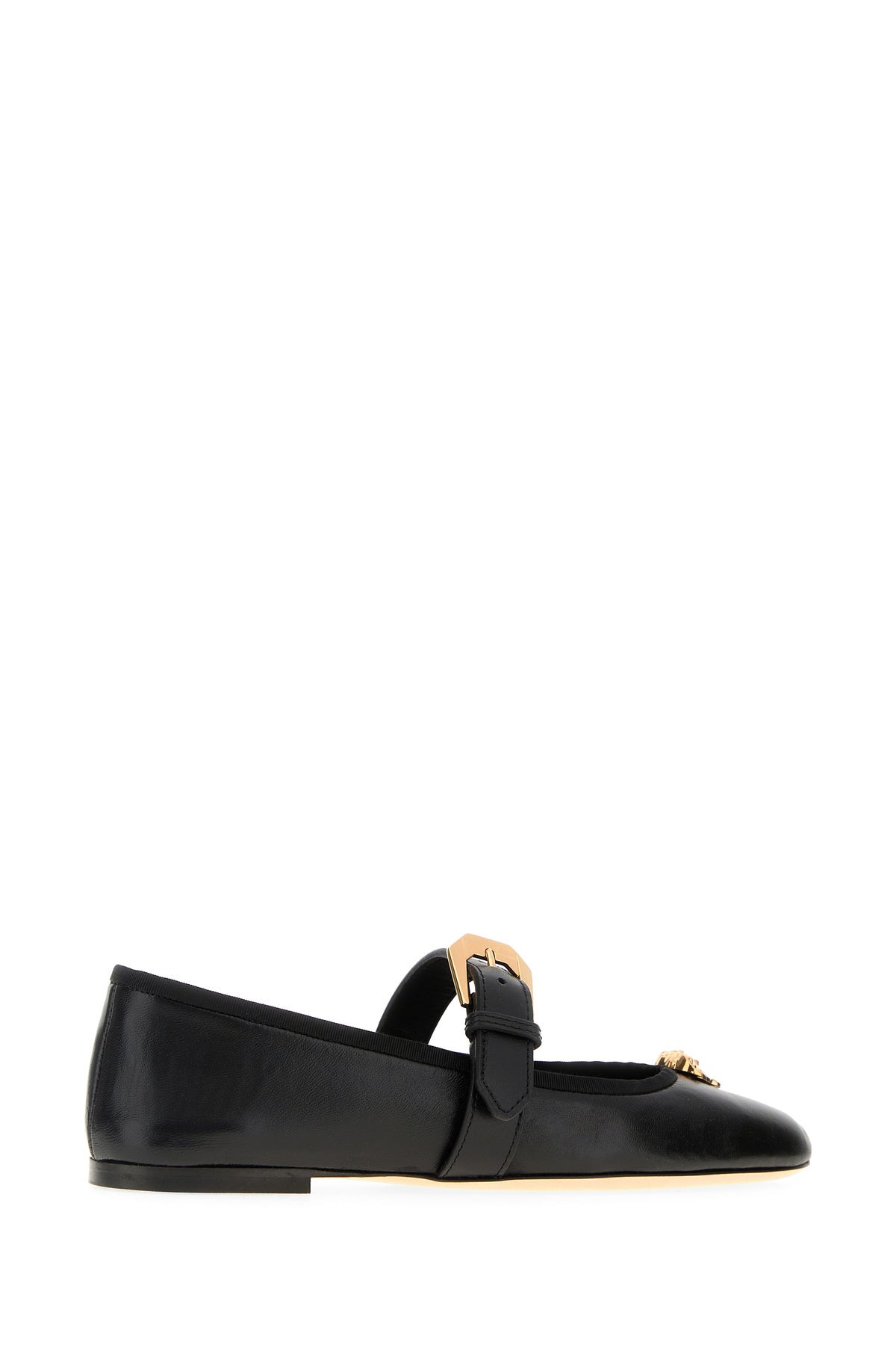 Black nappa leather ballerinas - 3