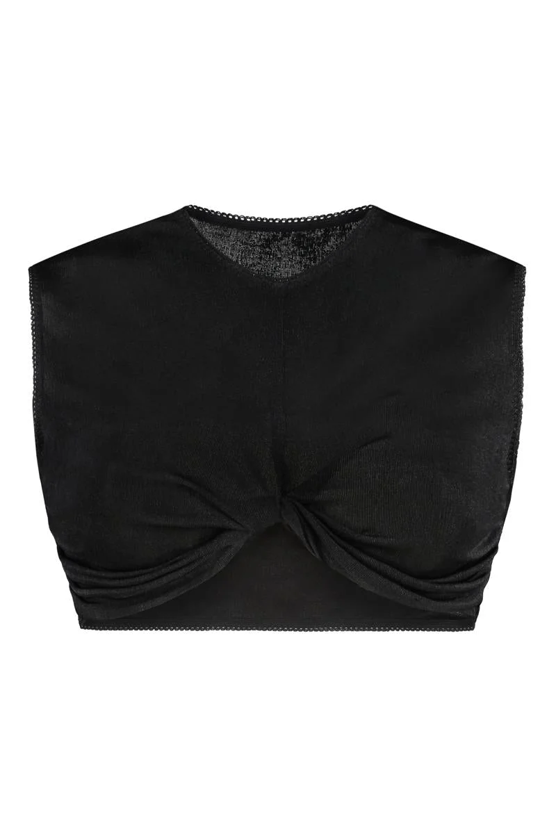 Anna October Technical Fabric Crop Top - 1