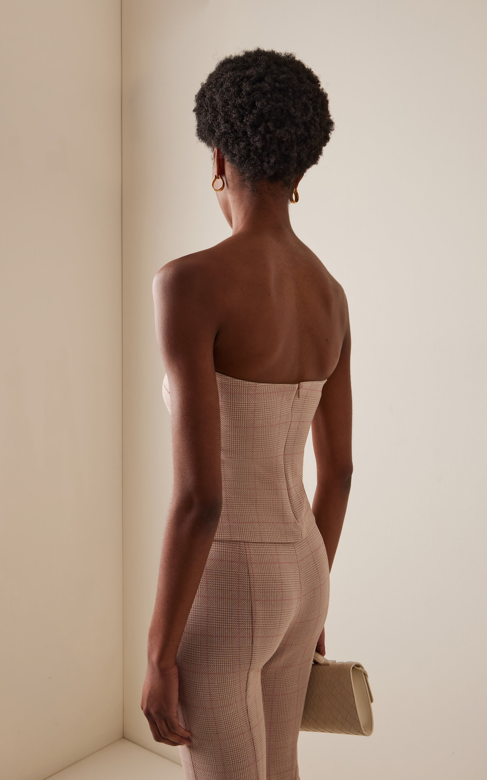 Plaid Jacquard Bandeau Top multi - 4