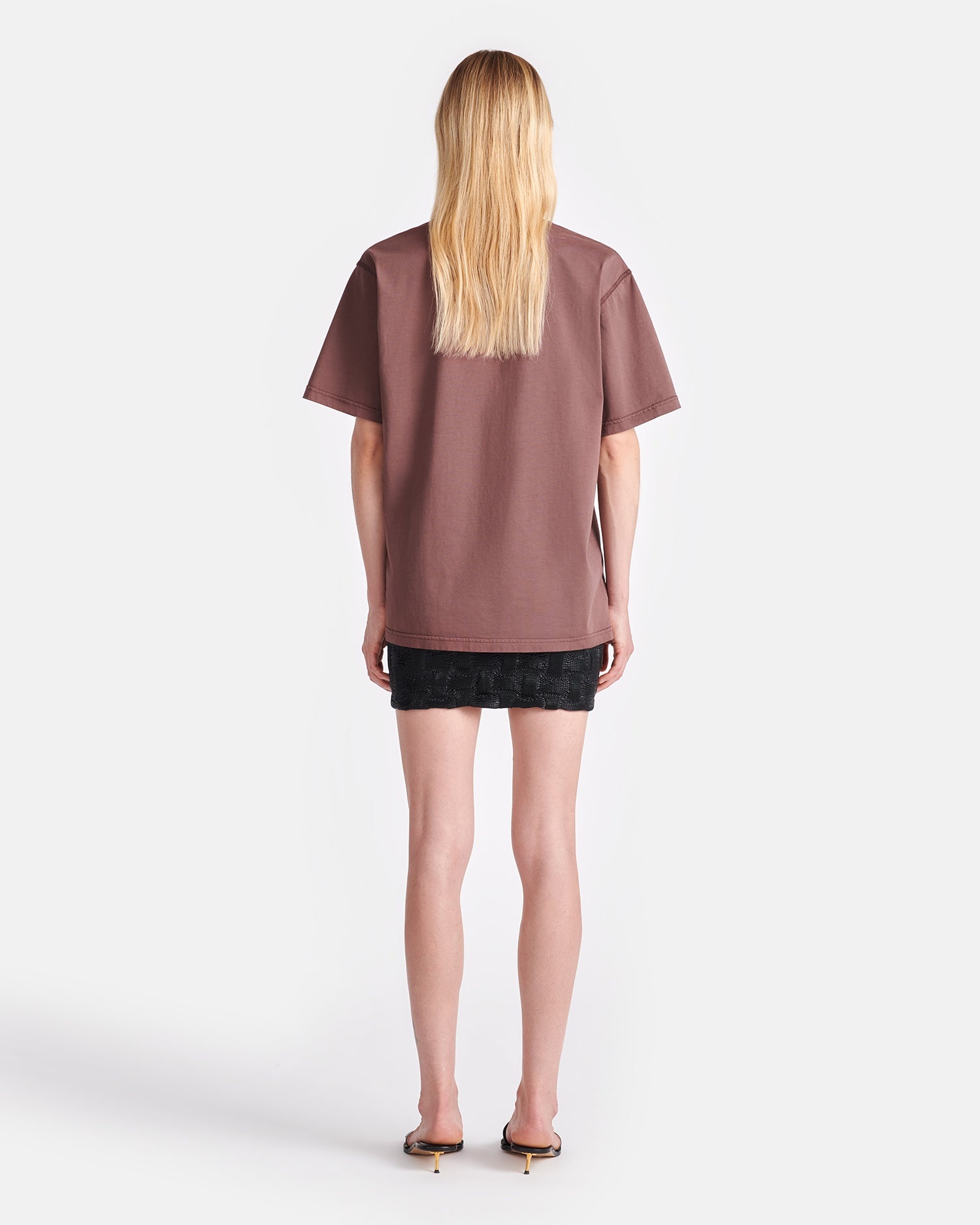 Seersucker Okobor™ Alt-Leather Mini Skirt - 3