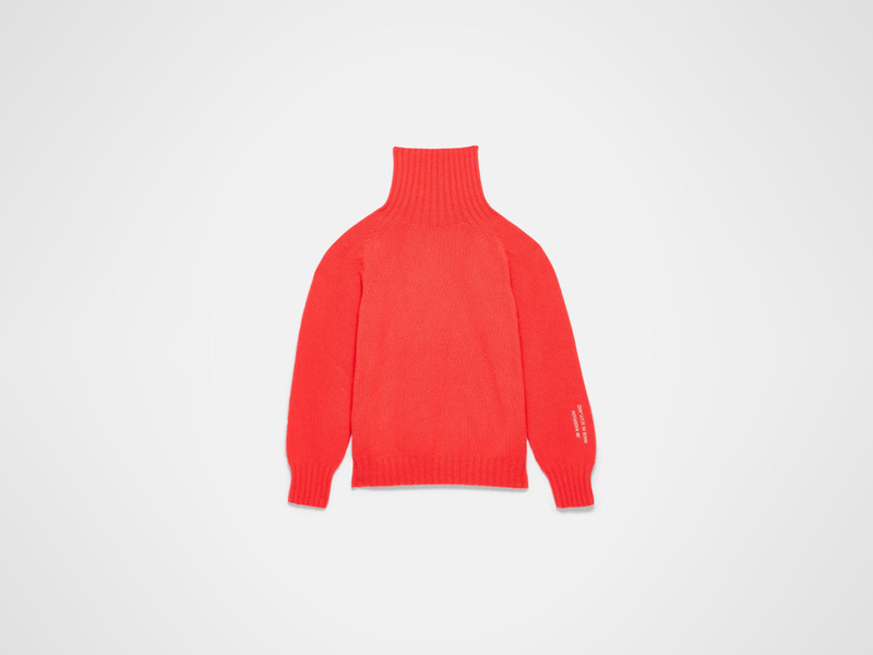 TURTLE NECK JUMPER IN NEON ORANGE 1