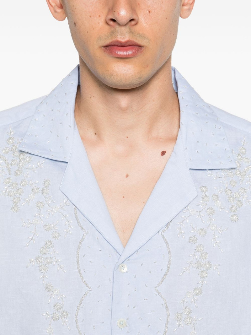 Mord floral-embroidered shirt 5