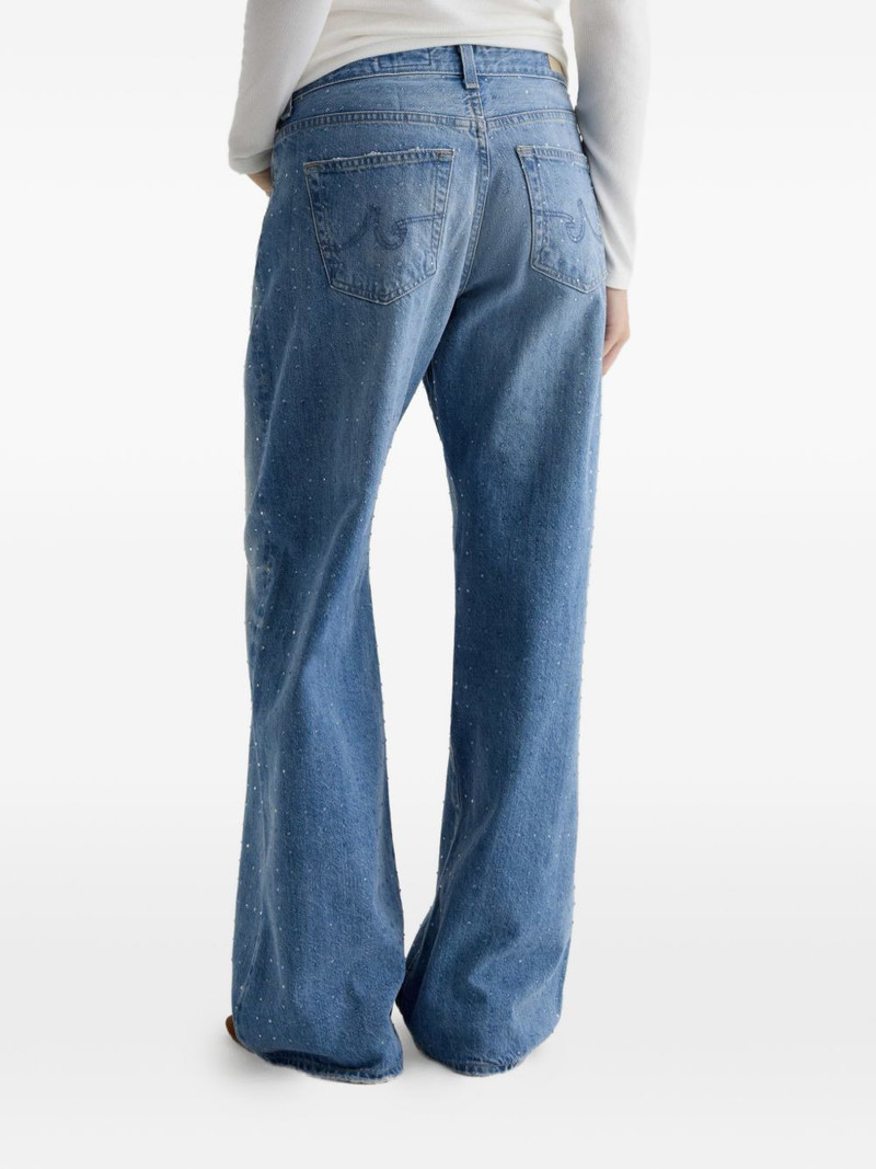 Adria embellished wide-leg jeans 4