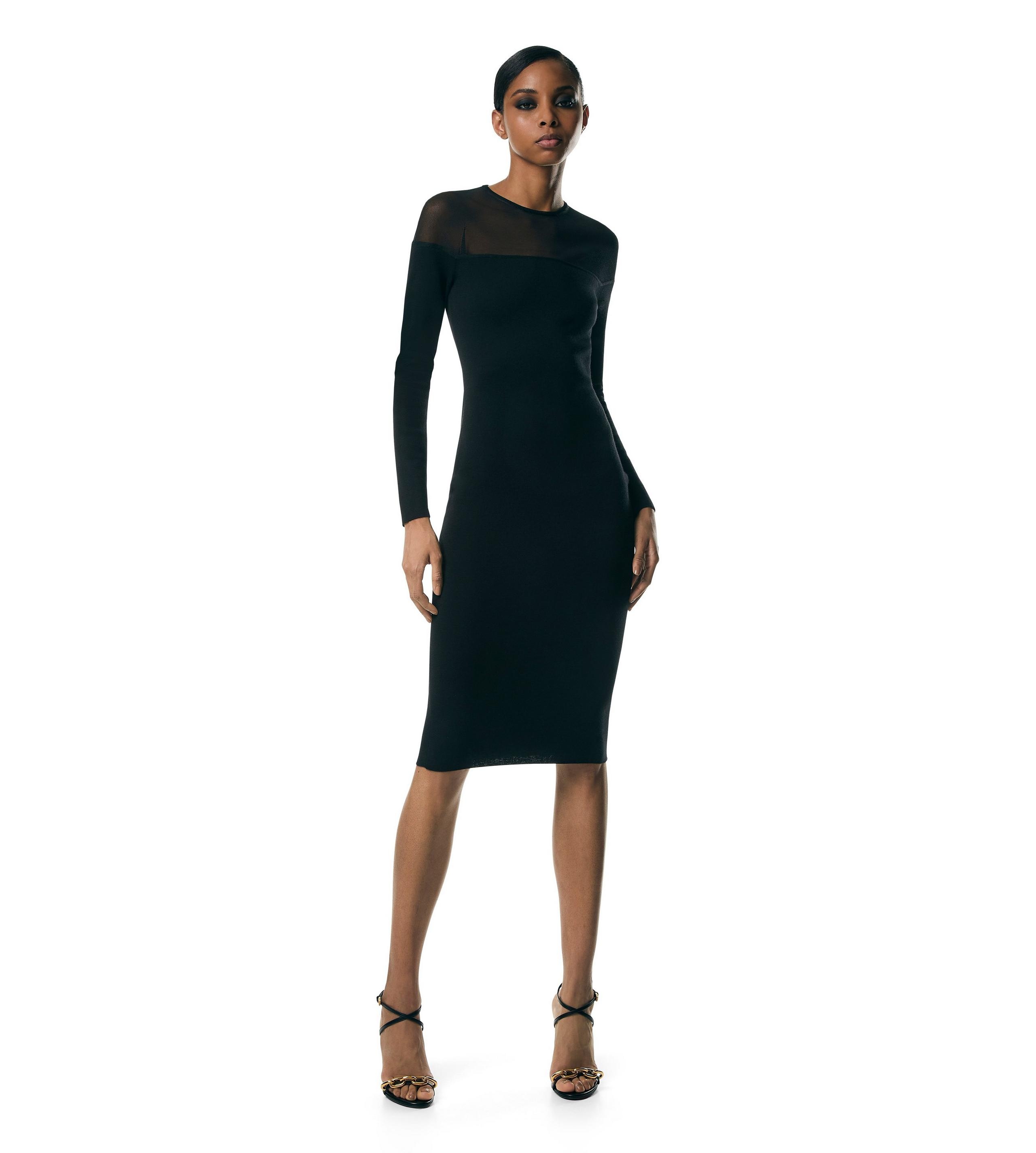 FINE CASHMERE SILK & SILK THREAD DRESS - 2