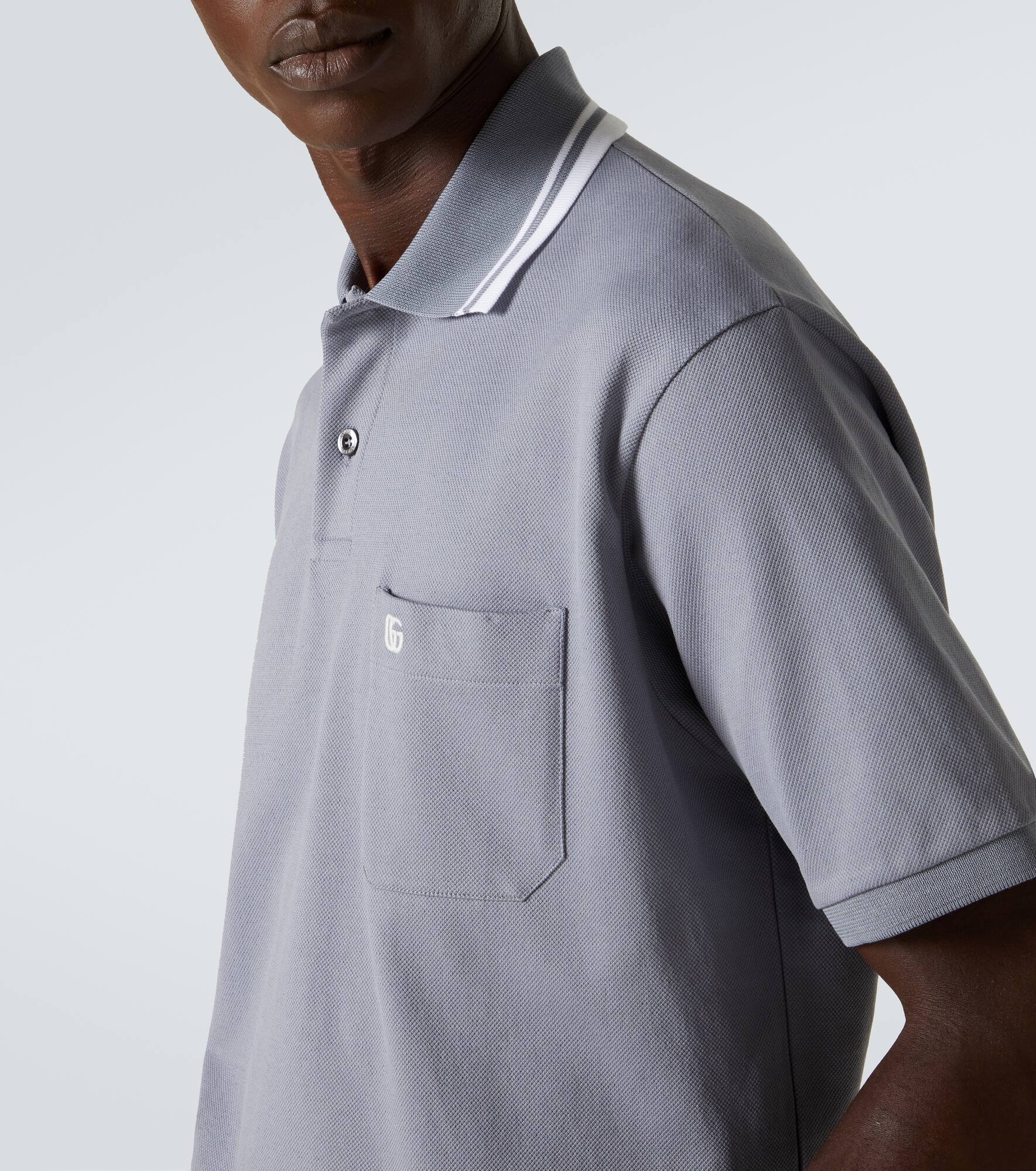 GG Web cotton-blend polo shirt - 5
