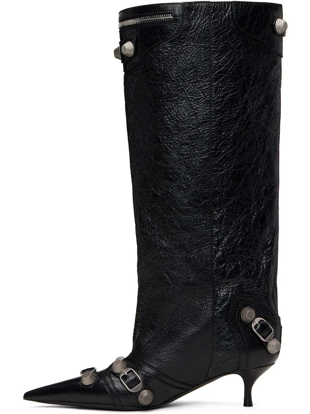 Black Cagole Wide 50mm Boots - 3