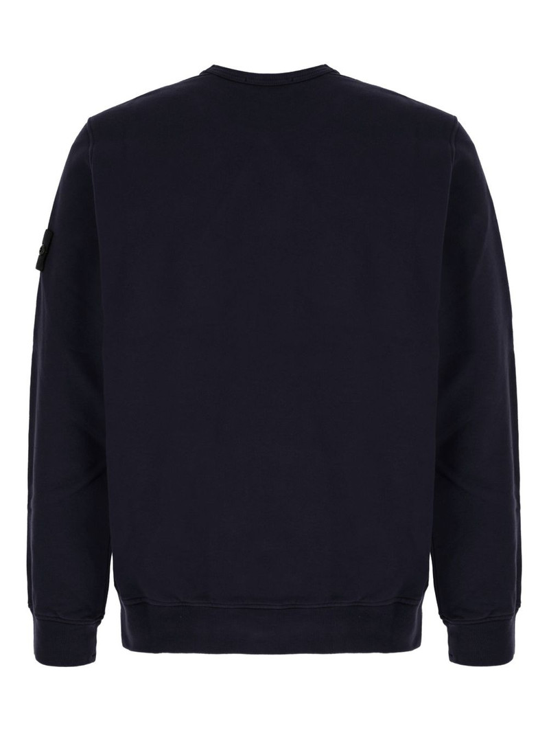 Stone Island Compass-patch cotton sweatshirt outlook