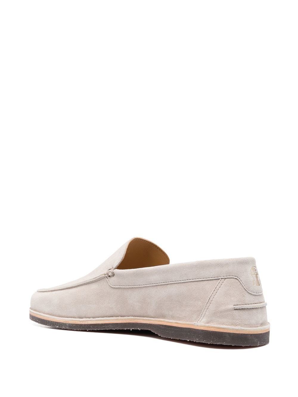 almond-toe suede loafers - 3