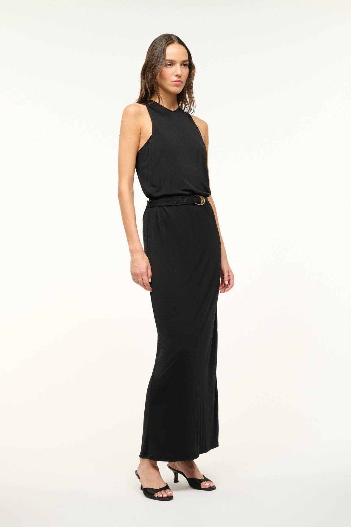 STAUD BRANDY DRESS BLACK - 3