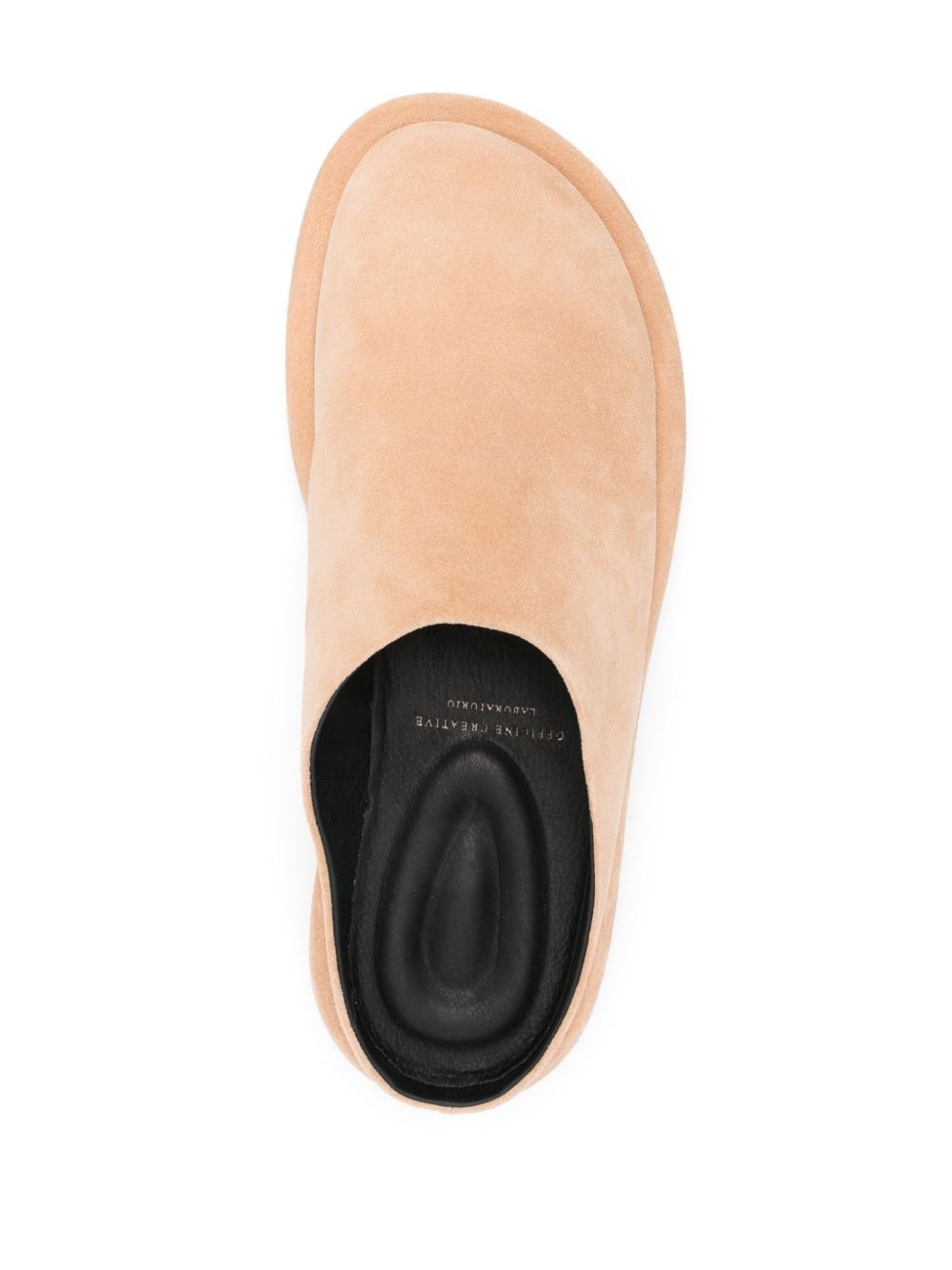 slip-on suede mules - 4