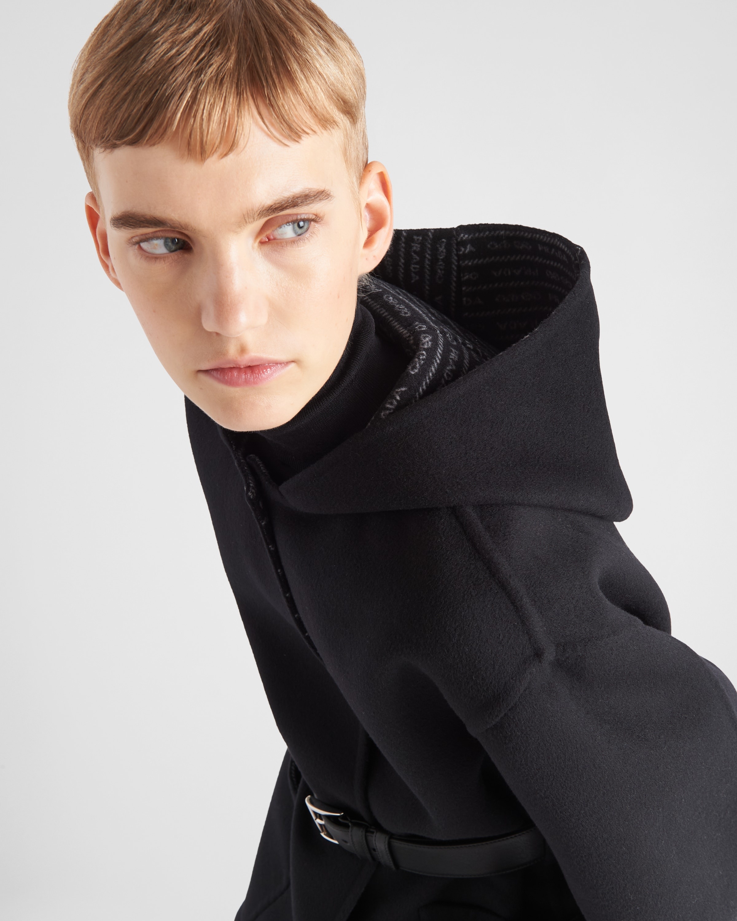 Single-breasted double wool coat - 3