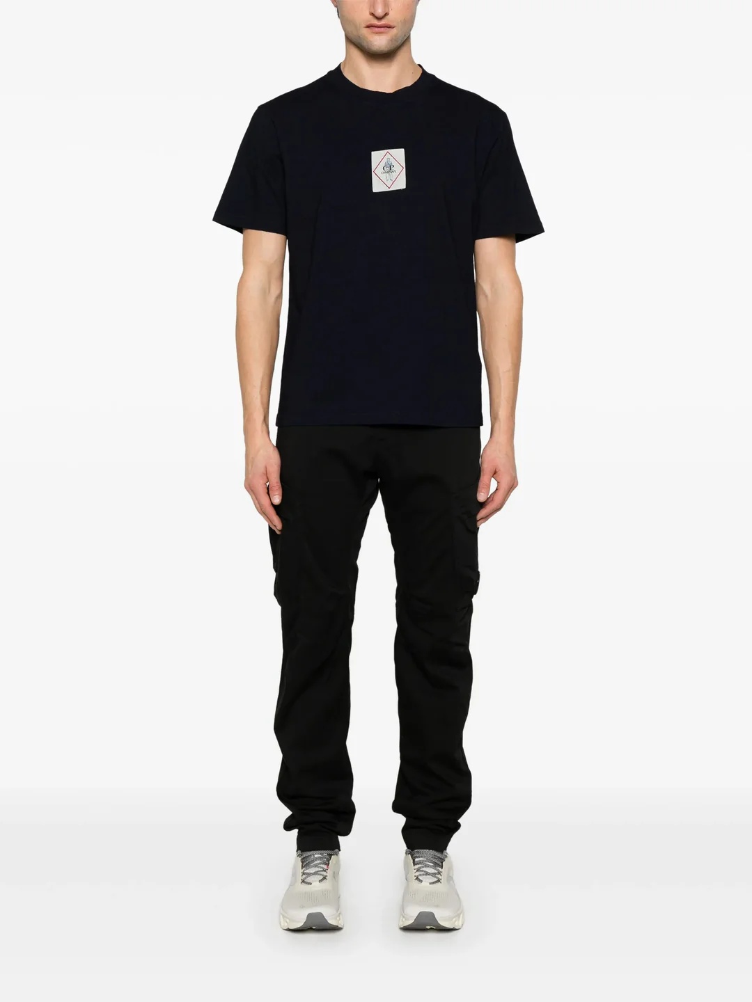 C.P. Company Indigo Jersey Logo T-Shirt | club21 | REVERSIBLE