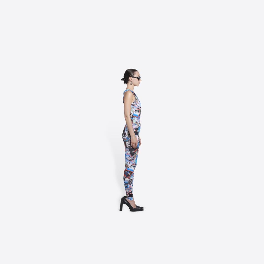 Women's Allover Cities Leggings in Grey - 2