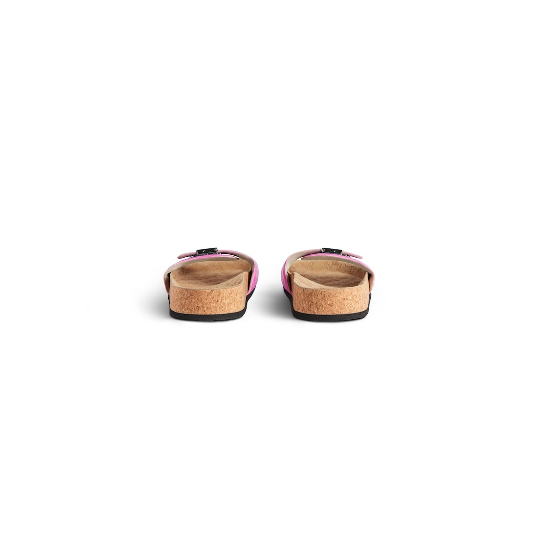 Women's Balenciaga I Scholl Flat Sandal in Glossy Pink - 5