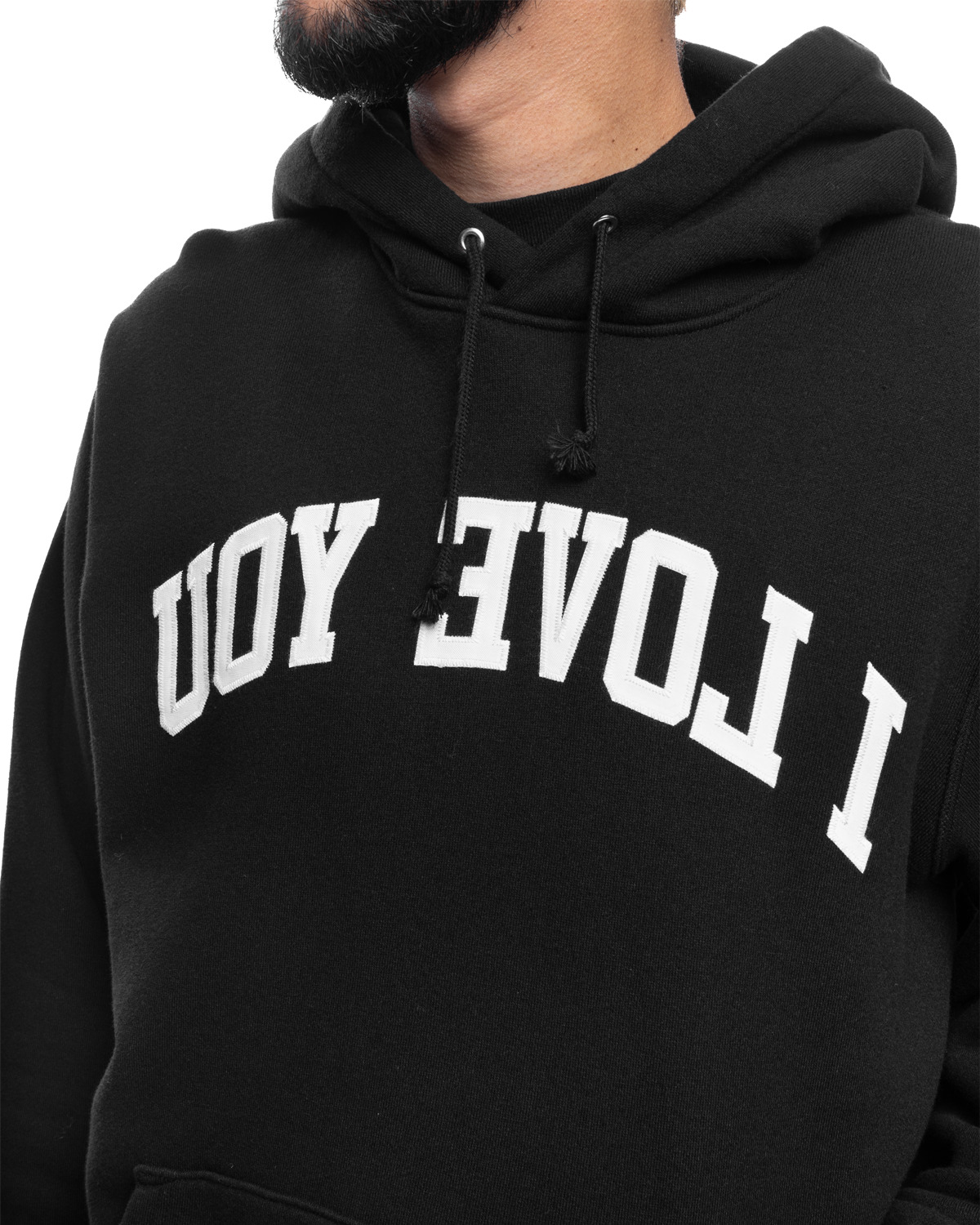 UNDERCOVER UC2C4892-1 I Love You Hoodie Black | likelihood