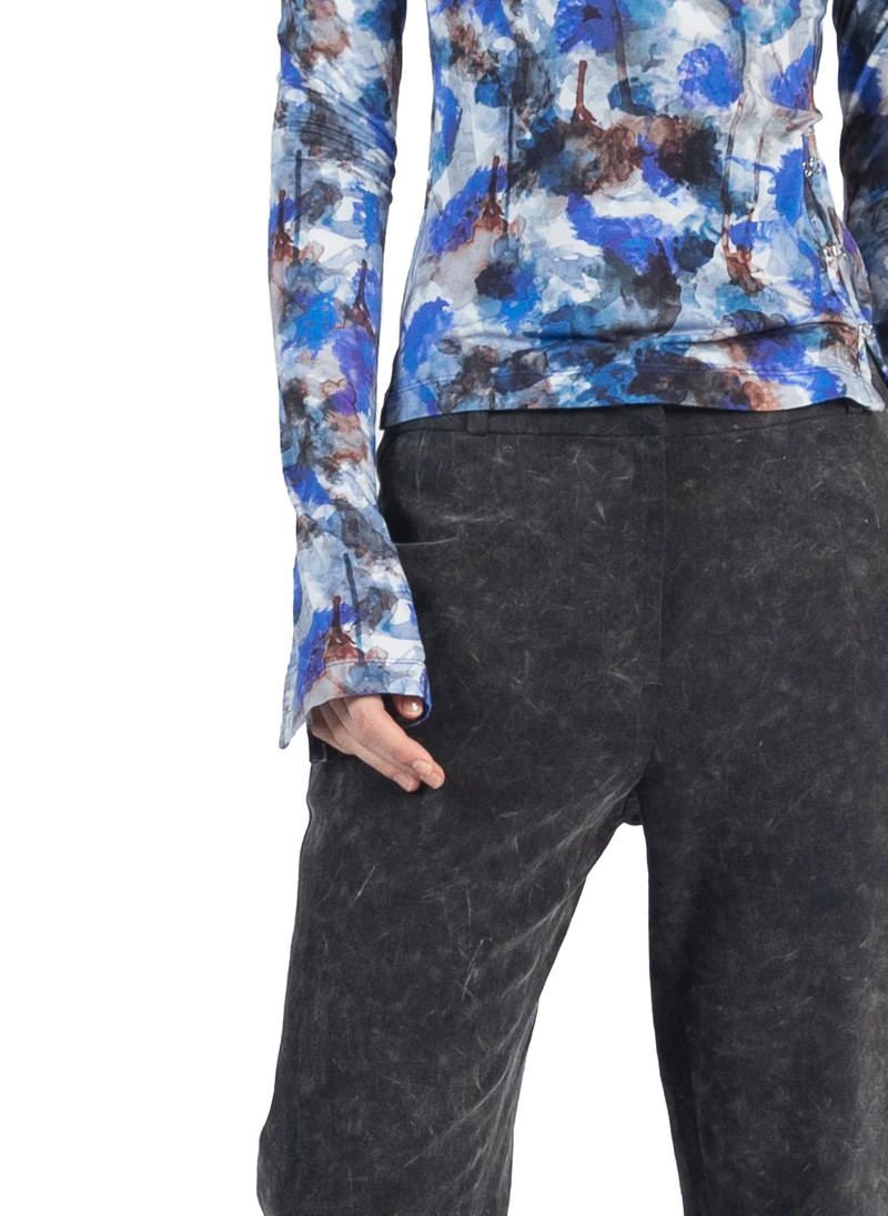 Elleme Fitted Tailored Trousers Washed Grey outlook